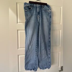 Good American Light Blue Flare Jeans